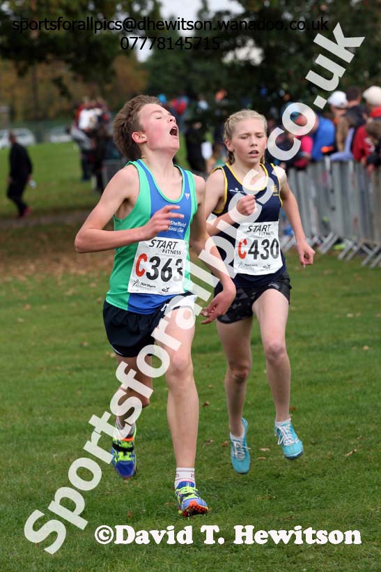 Boys under-15s Northern Cross Country Relays, Graves Park, Sheffield. Photo: David T. Hewitson/Sports for All Pics